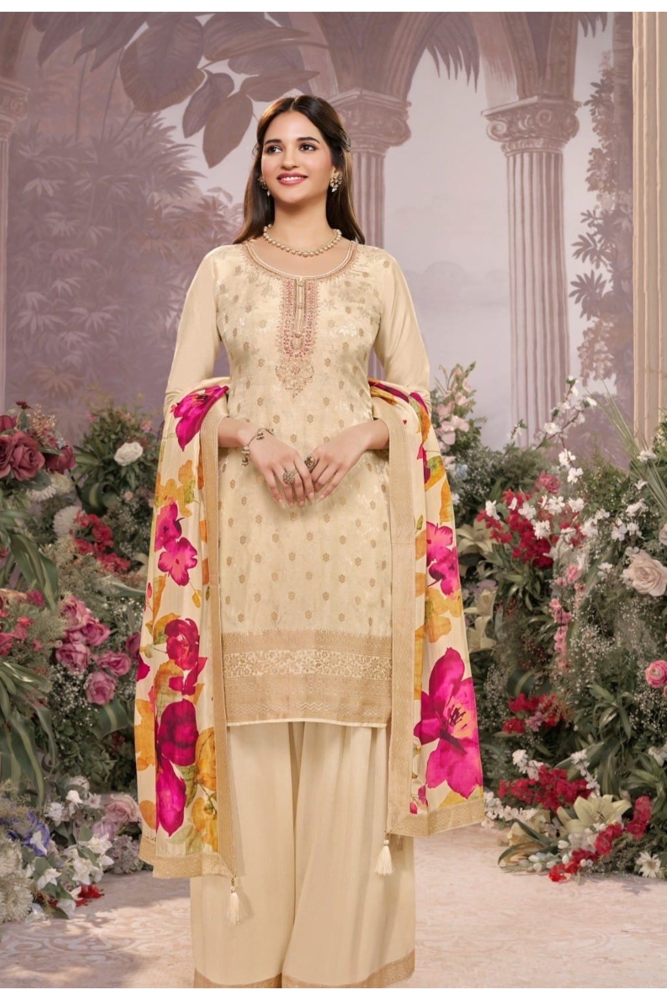 Ethnic Embroidered Suit Set