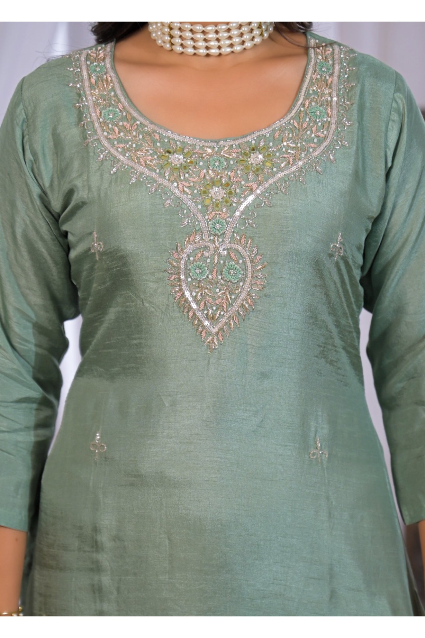 Pastel Green Suit Set