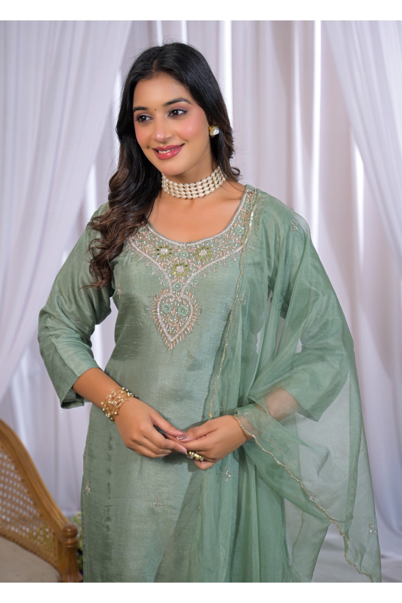 Pastel Green Suit Set